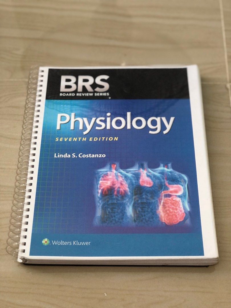 BRS PHYSIOLOGY BOOK (Category: Textbooks) located in Quezon City. Submitted by mlbyshma (Listing ID 1228927624, Image 1). Description: Reprinted. Colored. 80 gsm A4 size. Bought from Shopee. Highlighted and wrote on some pages but still in good condition..