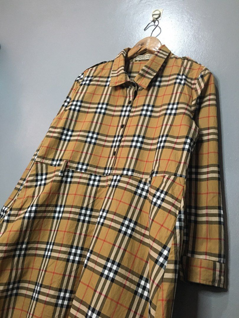 Burberry long deals sleeve dress