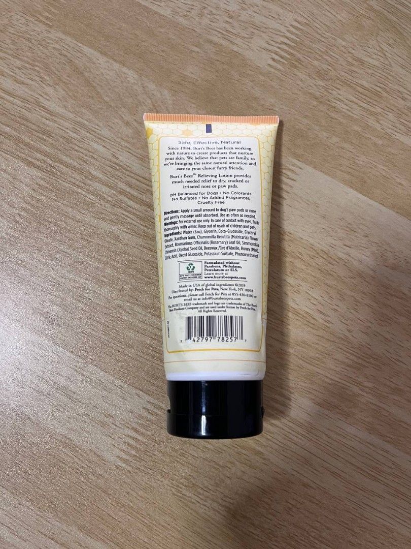 Burt's bees paw and nose relieving lotion review hot sale