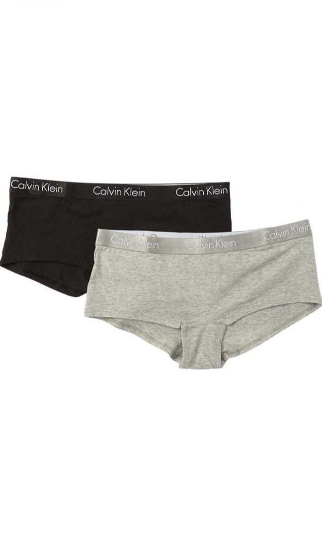 Calvin Klein Motive Stretch Cotton Thong - Pack of 2 in Y78