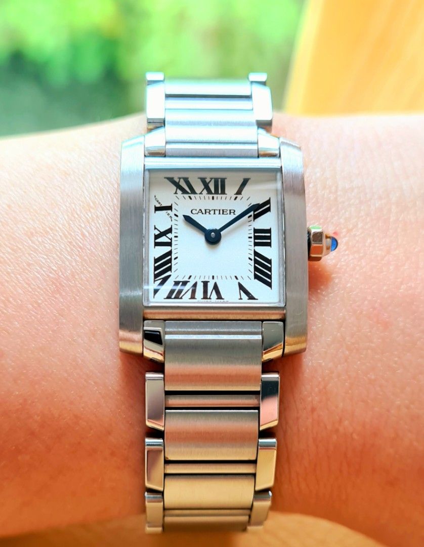 Cartier tank francaise ladies sale