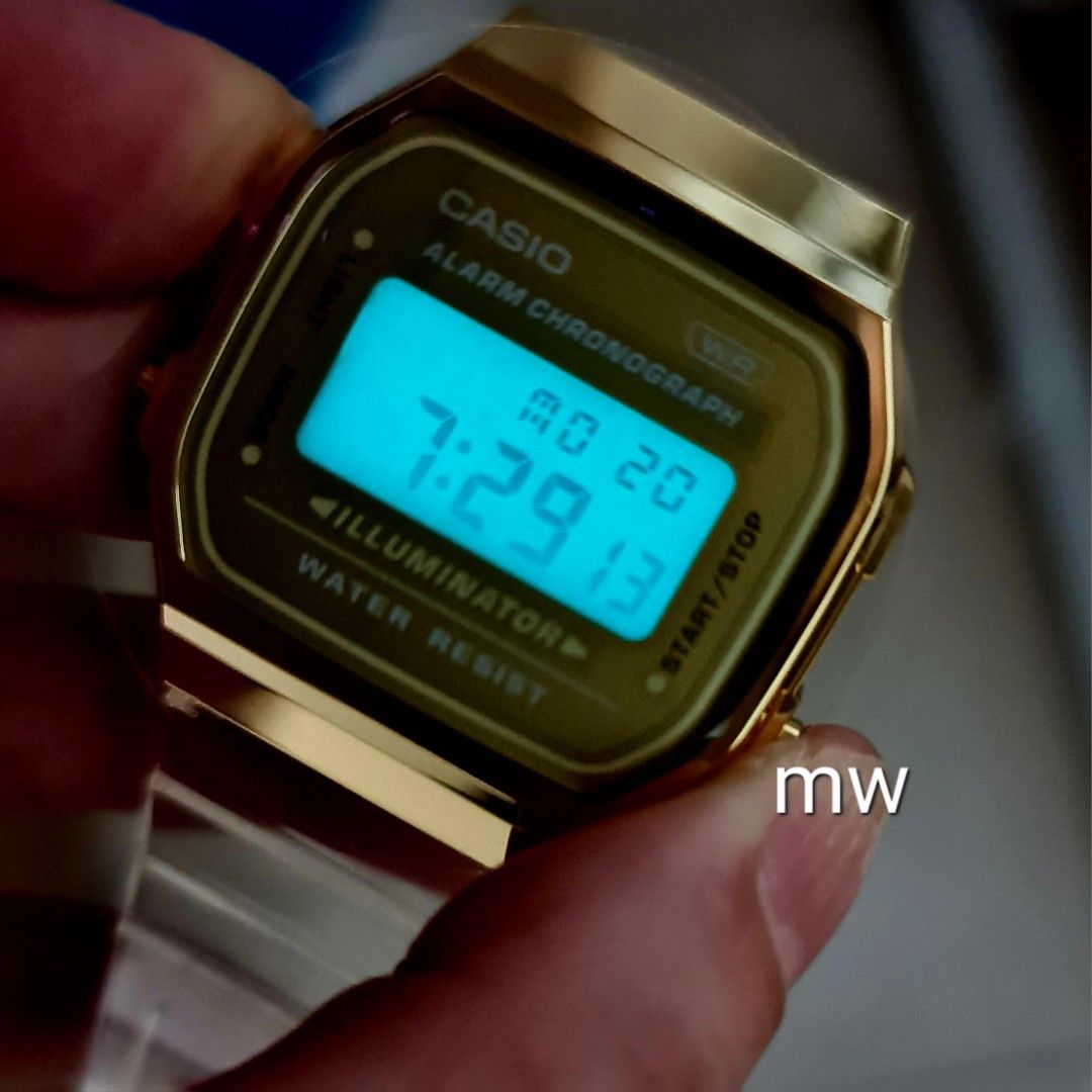 Casio A168xesg A168xesg 9a vintage digital transparent jelly