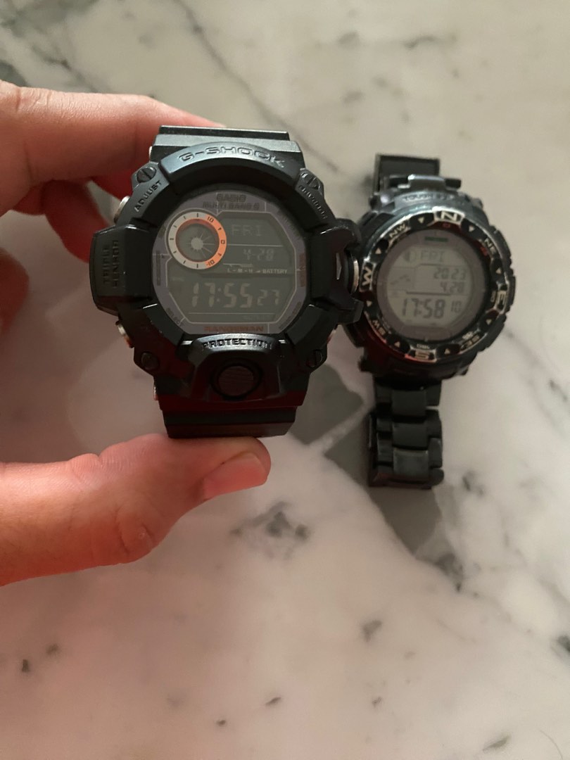 Casio gshock gw 9400 bj dan protrek 250 bd, Fesyen Pria, Jam