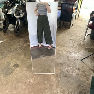 Celana Kulot Highwaist Army Cullote Korean Cullotes Pants GU Uniqlo