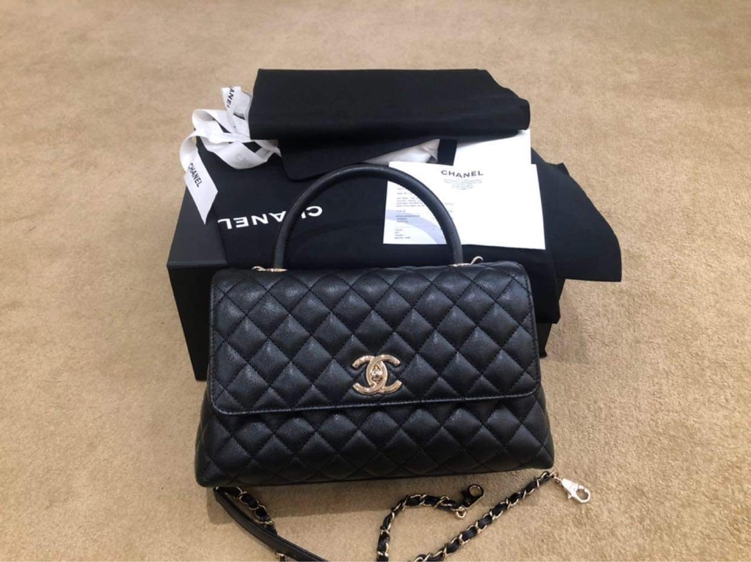 Chanel Coco Handle medium, Luxury, Bags & Wallets on Carousell