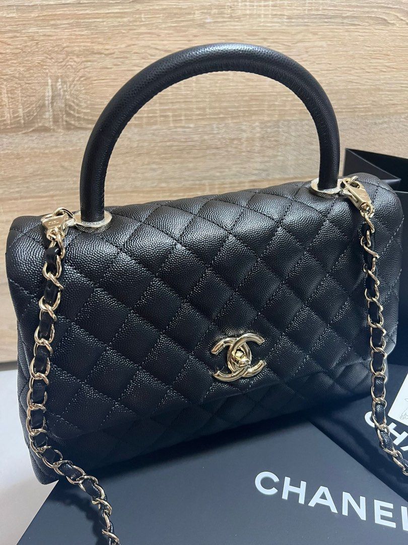 Chanel Coco Handle Medium Size, Luxury, Bags & Wallets on Carousell