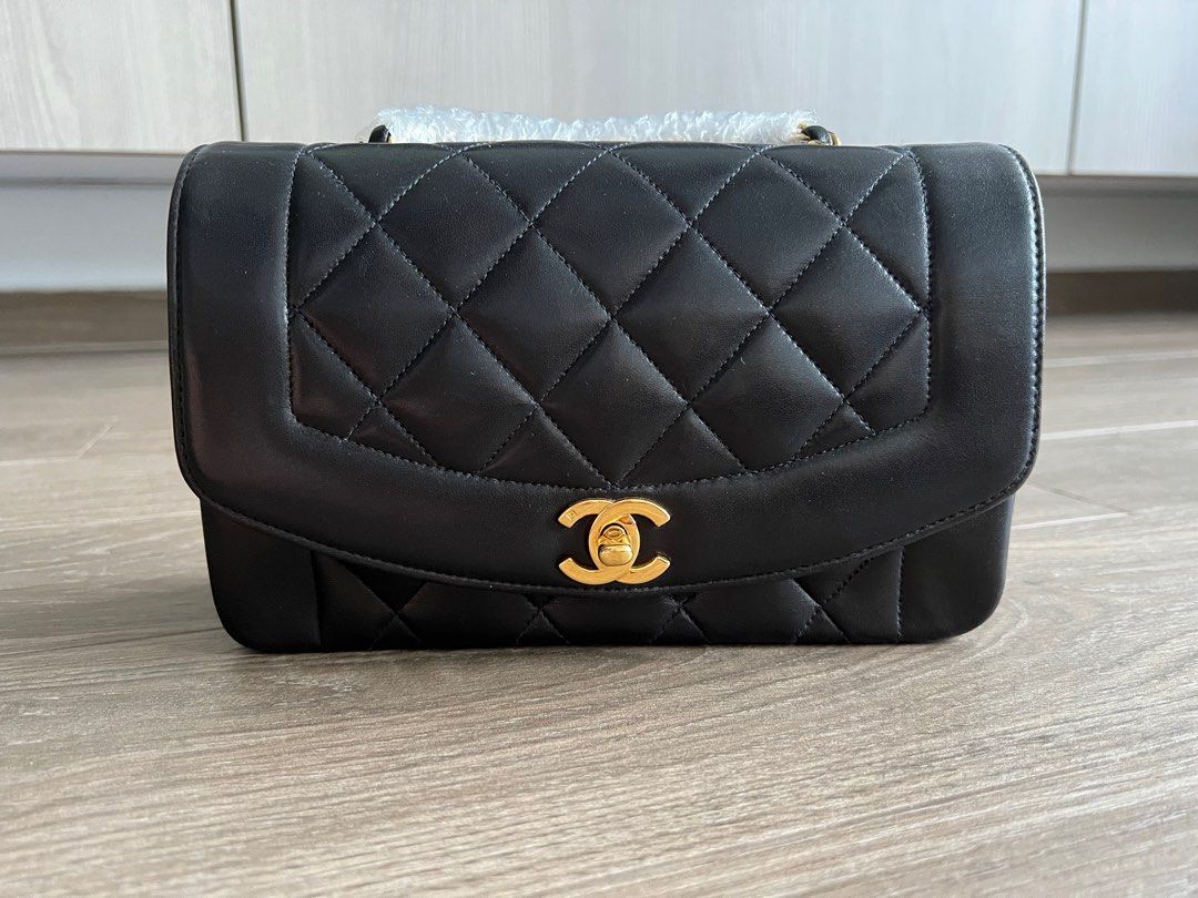 Chanel Vintage Diana Small, Luxury, Bags & Wallets on Carousell