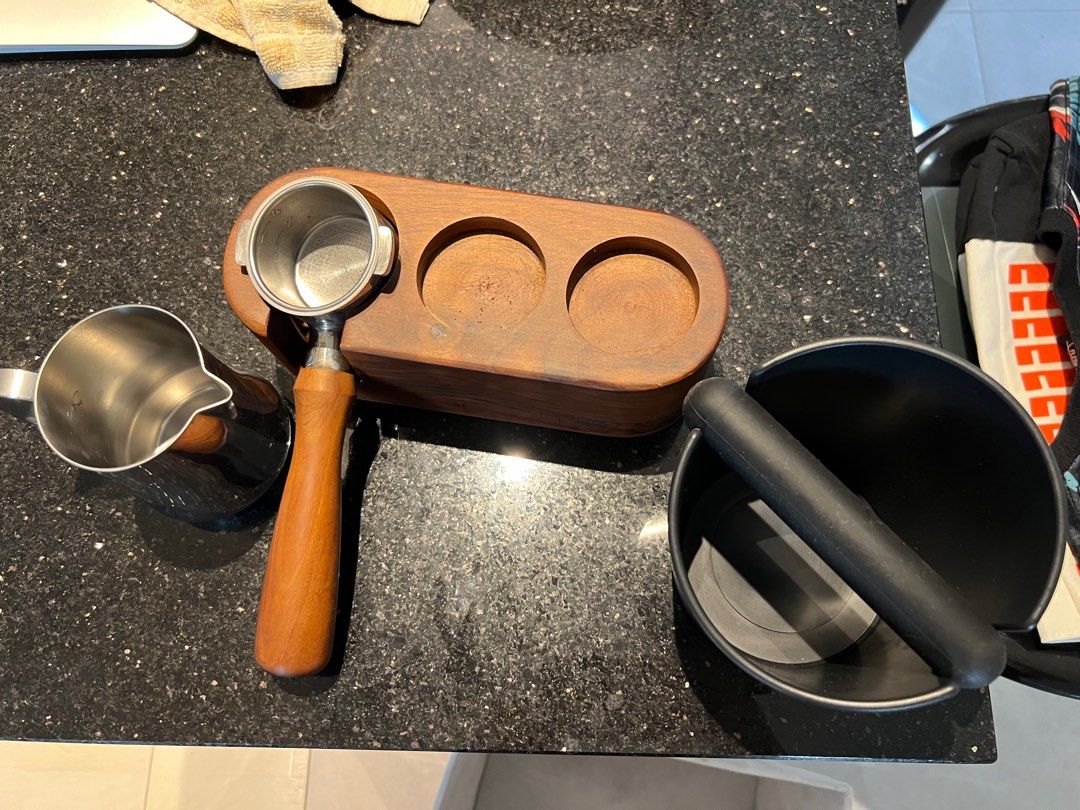 Coffee Knock Box, Tamper Station set, Furniture & Home Living