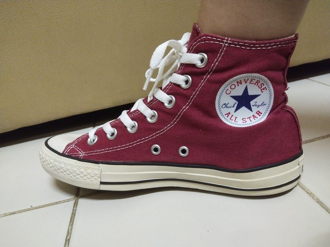 Converse maroon discount high cut