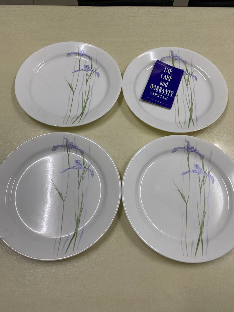 Corelle Shadow Irish dinner plates, Furniture & Home Living