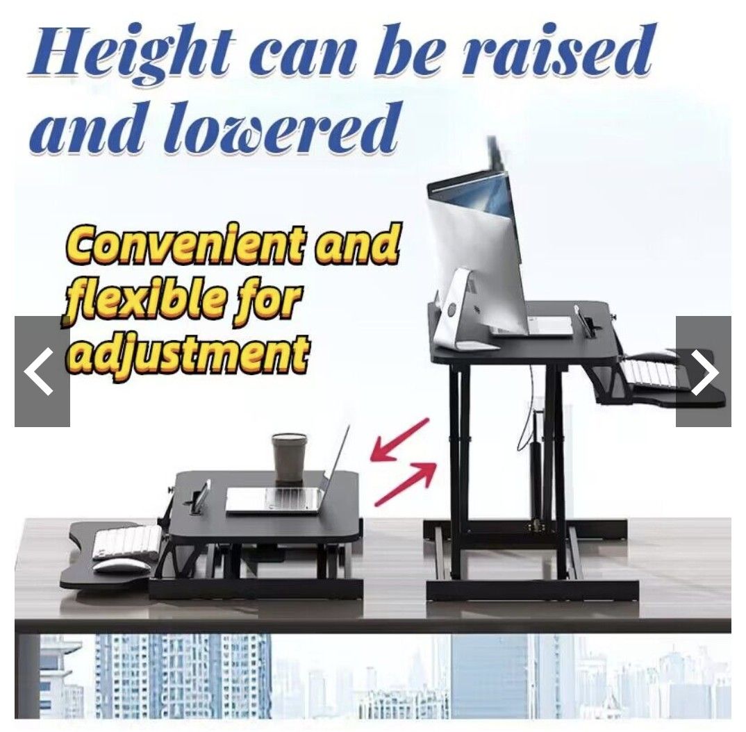 Desktop standing desk lifting table computer table, Computers & Tech
