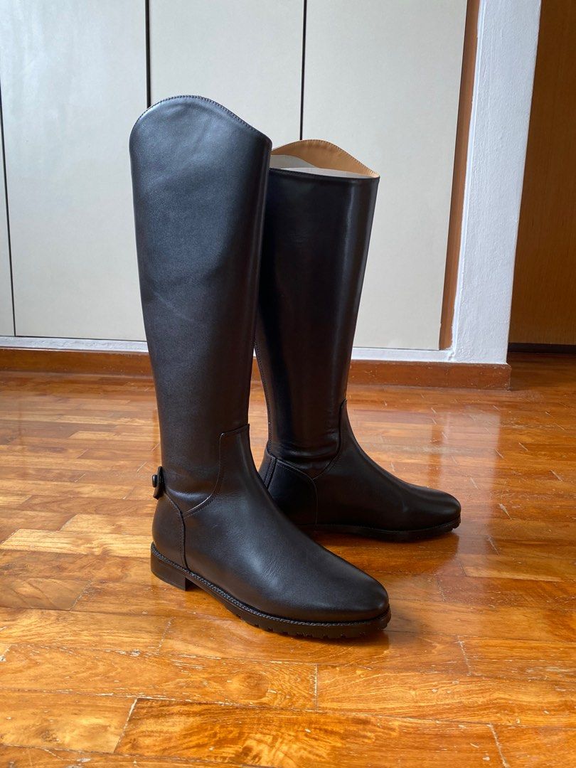 Dior shoes 40.5 BOOTS WITH HEELS BLACK LEATHER + FUR ref.714863 - Joli  Closet