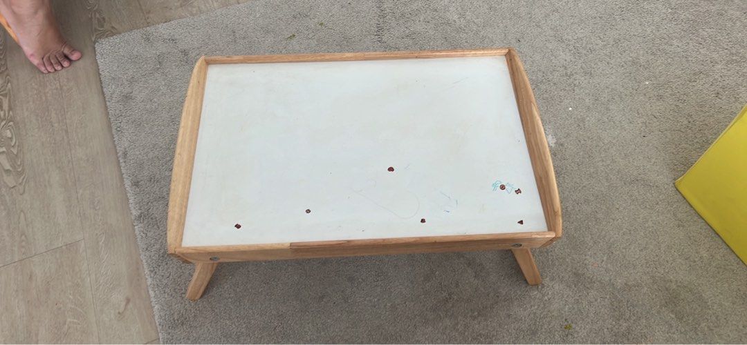 DJURA Bed tray rubberwood 58x38x25 cm Furniture Home Living