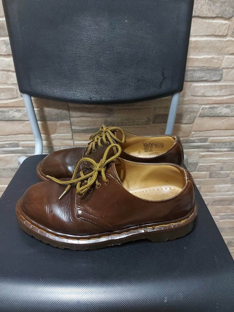 Doc martin hot sale brown shoes