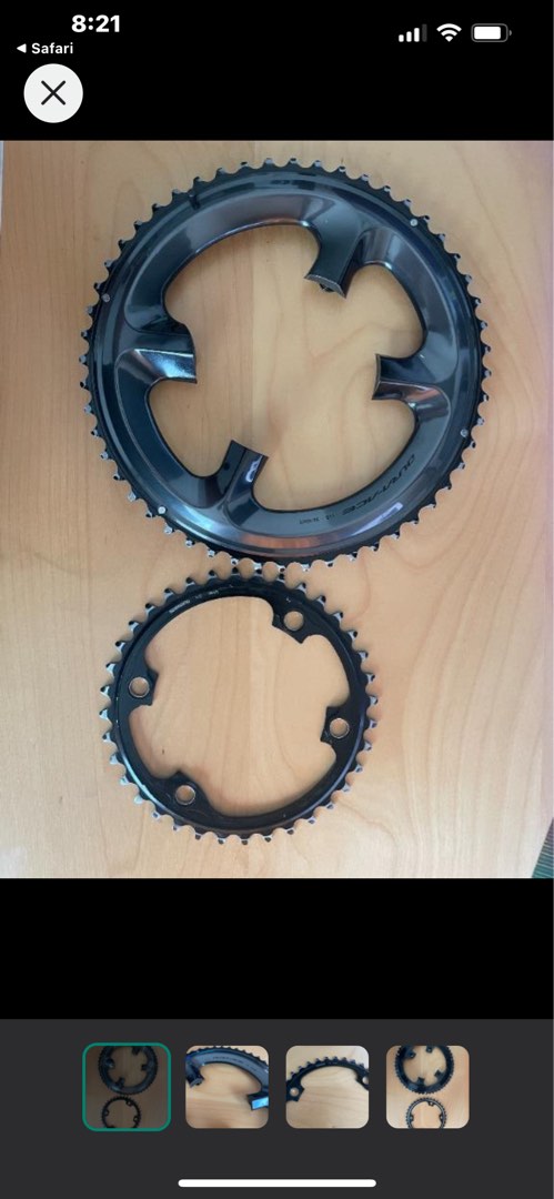 Shimano Dura Ace 9100 Chain Ring 53 39 Sports Equipment Bicycles Parts Parts Accessories on Carousell