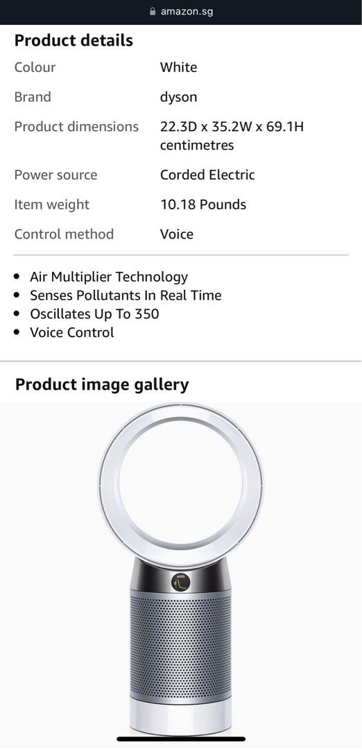 Dyson dp04 on sale discontinued