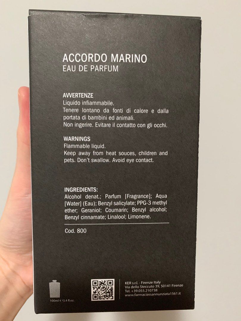 ACCORDO MARINO Eau de Parfum 100 ml