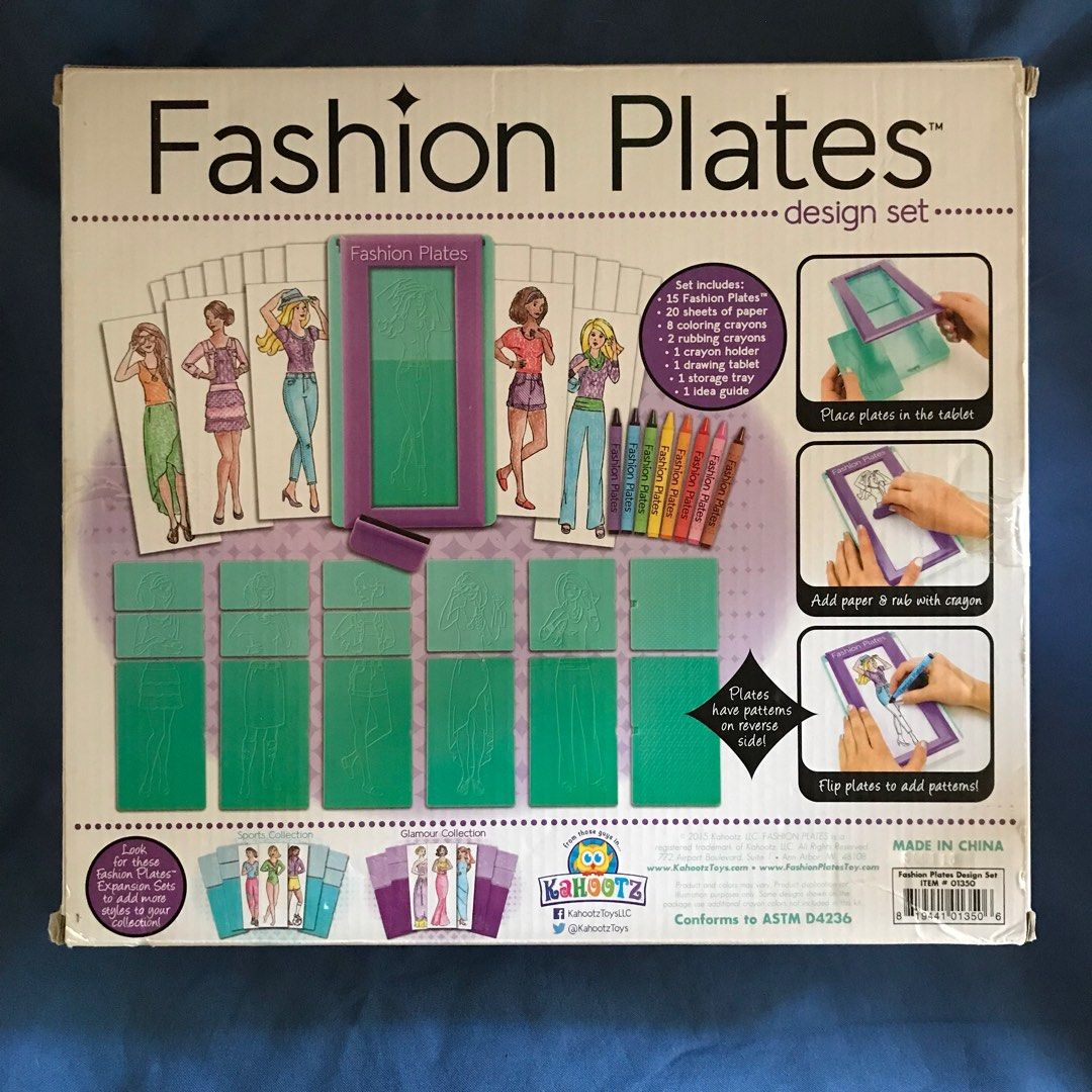 Fashion Plates Drawing Set