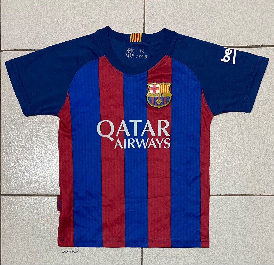 FCB MESSI Soccer jersey on Carousell