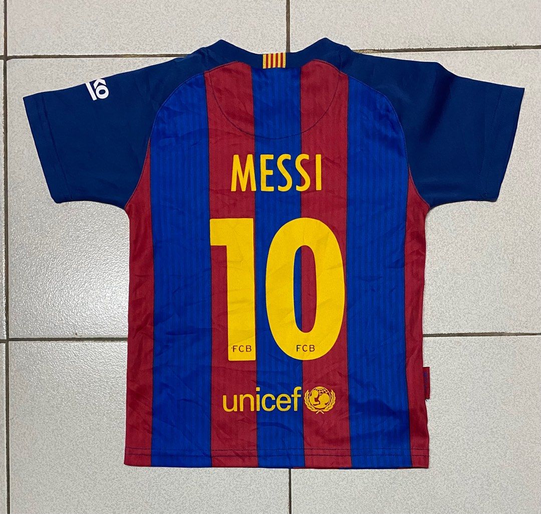 FCB MESSI Soccer jersey on Carousell