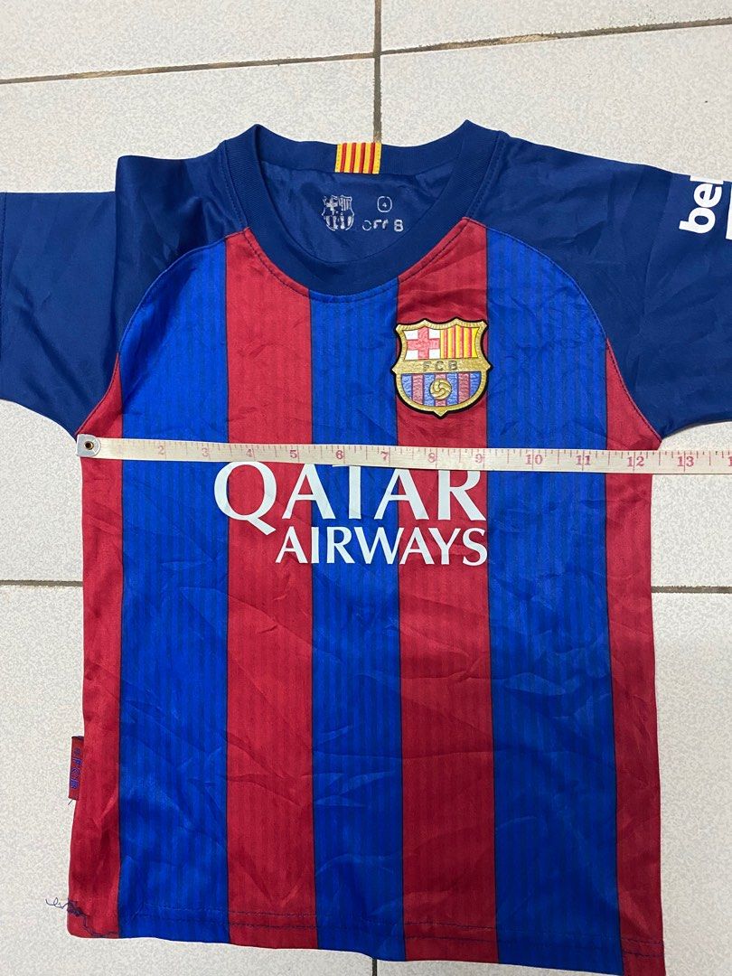 FCB MESSI Soccer jersey on Carousell