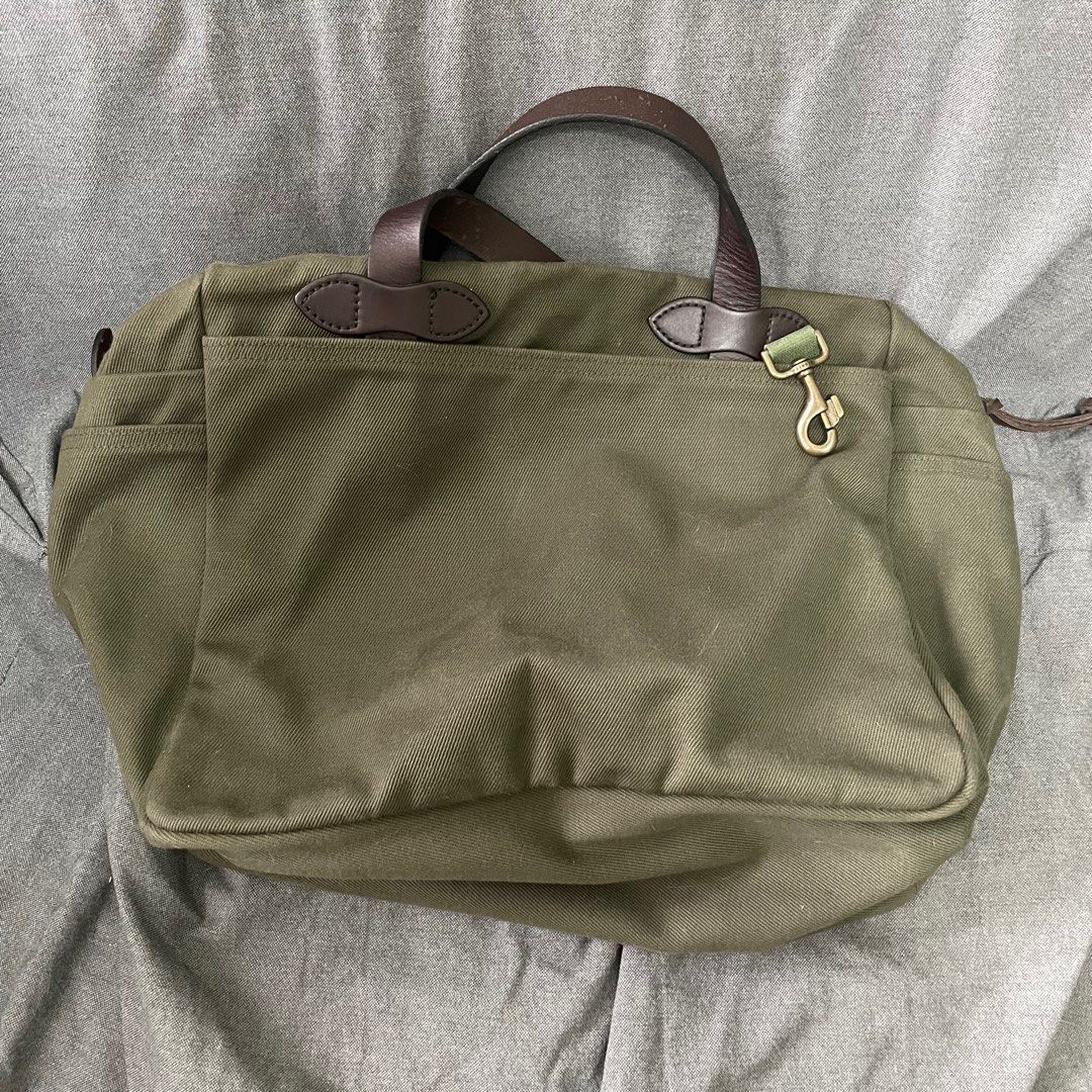 Filson Rugged Twill Tote Bag with zipper (Otter green), 女裝, 手袋及銀包, Tote