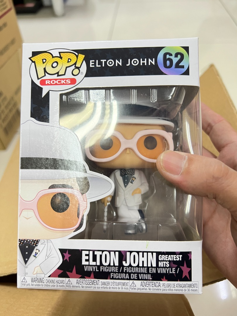 Funko Pop! Rocks 62 – Elton John Greatest Hits – Figurine Vinyl Neuve