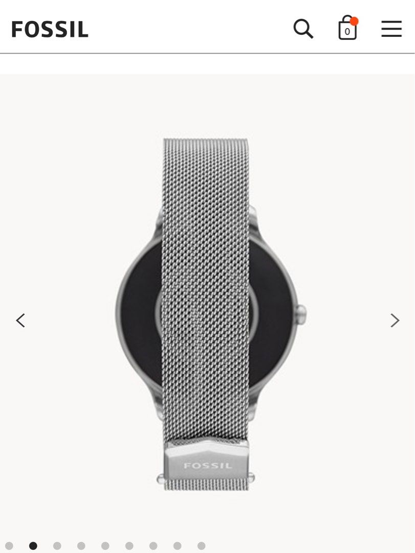 Fossil Gen 5E Smartwatch Stainless Steel Mesh Silver, Women's Fashion