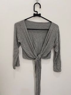 Grey Cardigan atasan abu2 abu gray outer top