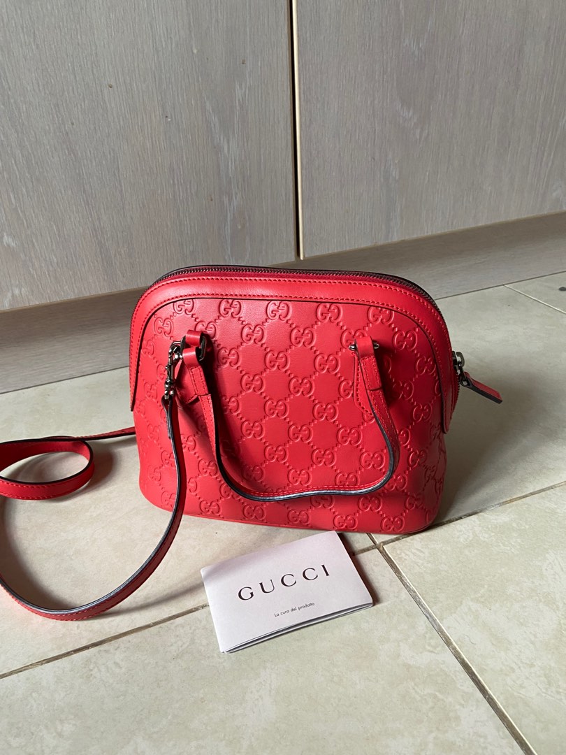 Red gucci sling new arrivals bag