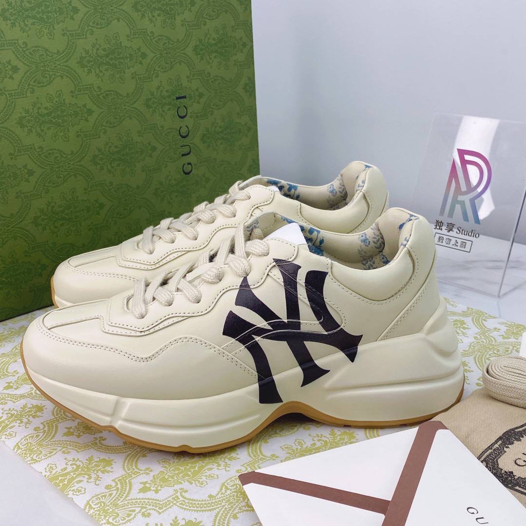 Gucci Rhyton Sneaker Receives NY Yankees Print