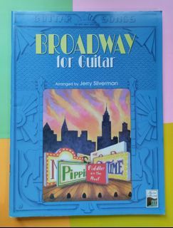 Guitar🎸Book : Broadway for Guitar arranged by Jerry Silverman , 76 pages , guitar lessons playing / tutorial