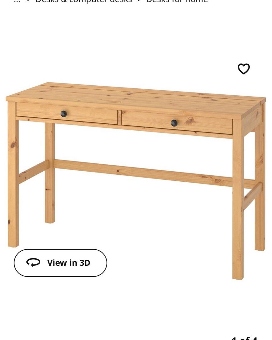 Hemnes solid wood IKEA never used, Furniture & Home Living, Furniture