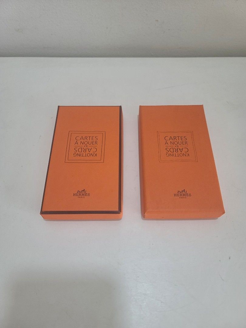 Hermes scarf knotting cards RRP $290 per box (From Italy), Luxury