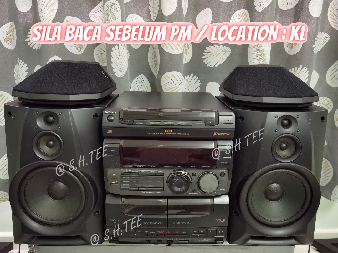 Hifi Sony Vintage with Graphic Equalizer Bunyi Best Can Connect TV Like