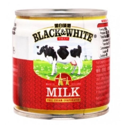 BLACK & WHITE Milk Tea / Evaporated Milk in Tin 170g x2, Food & Drinks