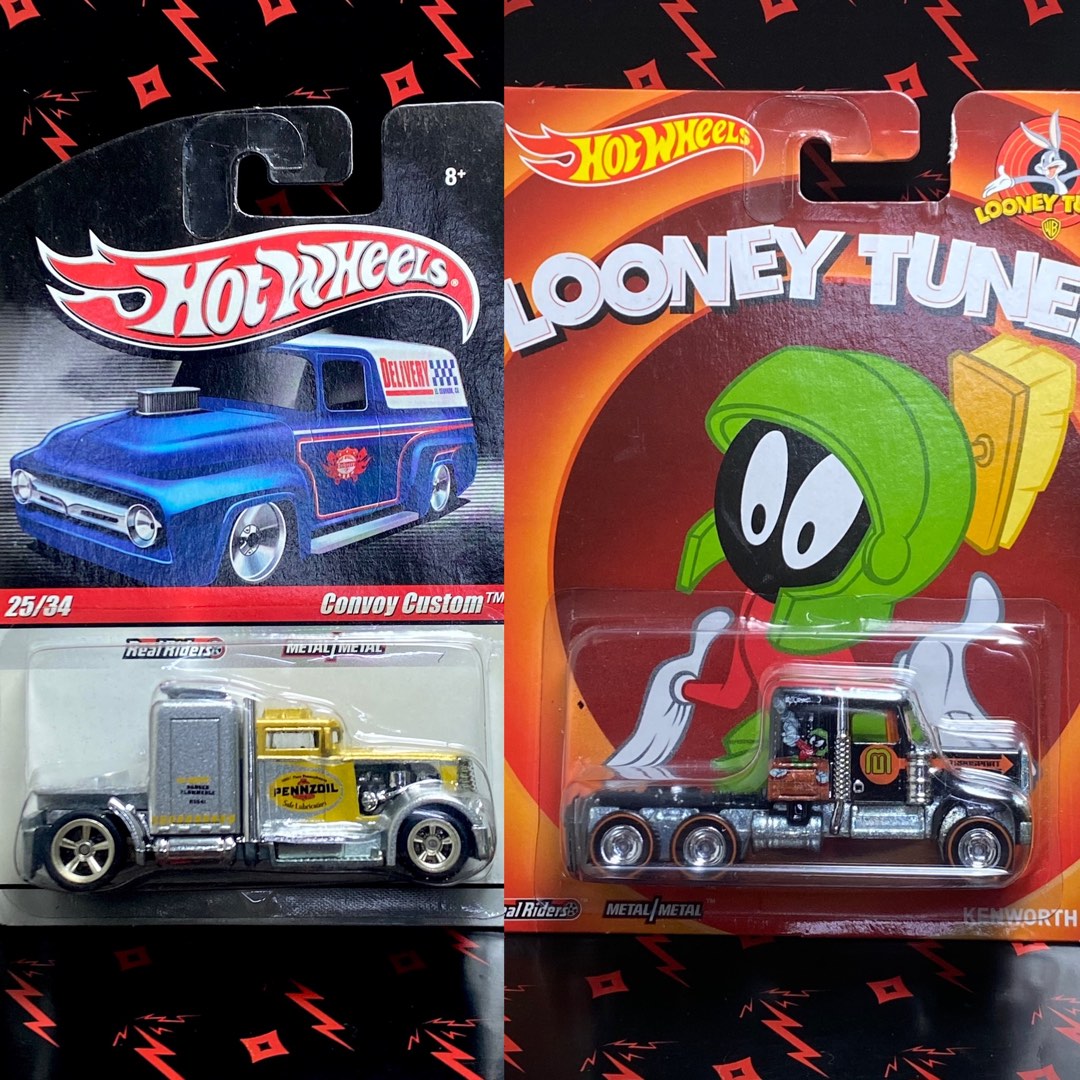 Hot Wheels Convoy Custom Pennzoil 54.98 > Hotwheels Kenworth W900 Looney Tunes Martian, Hobbies