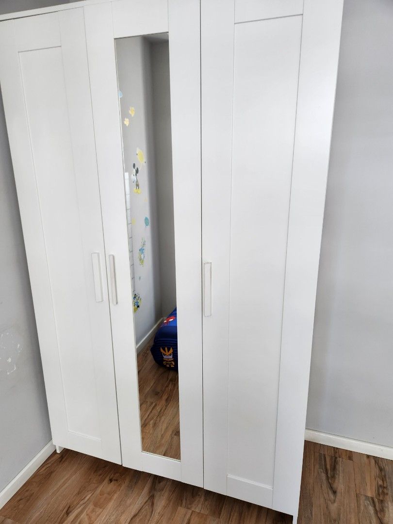 Ikea brimnes 3 door wardrobe, Furniture & Home Living, Furniture