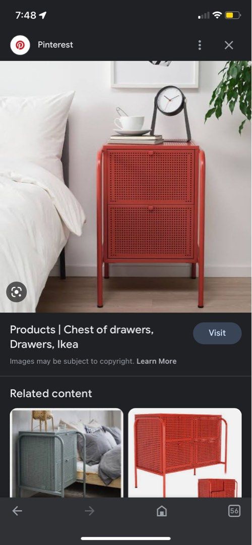 IM LOOKING FOR IKEA NIKKEBY RED METAL DRAWER Furniture Home