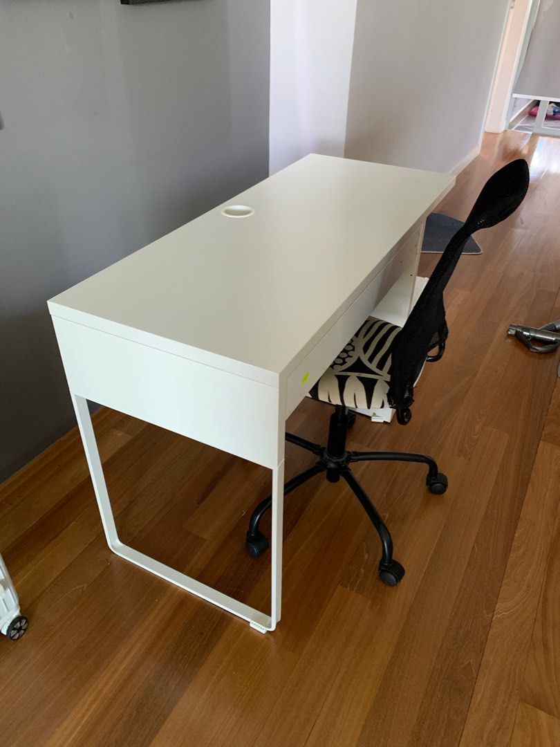 IKEA study table and chair, Furniture & Home Living, Furniture, Tables