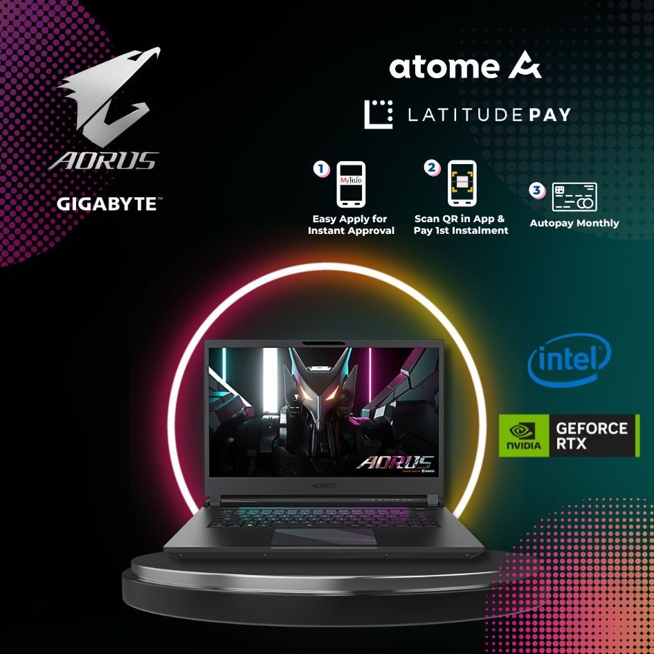 *Instalment* Flexible Payment Schemes on Eligible Laptops! Featuring Gigabyte/Aorus, Asus/ROG Strix, Vivobook Zenbook, Lenovo Thinkpad and more!63201608152577111