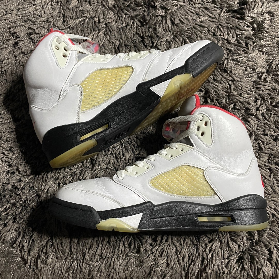 mj wearing fire red 5