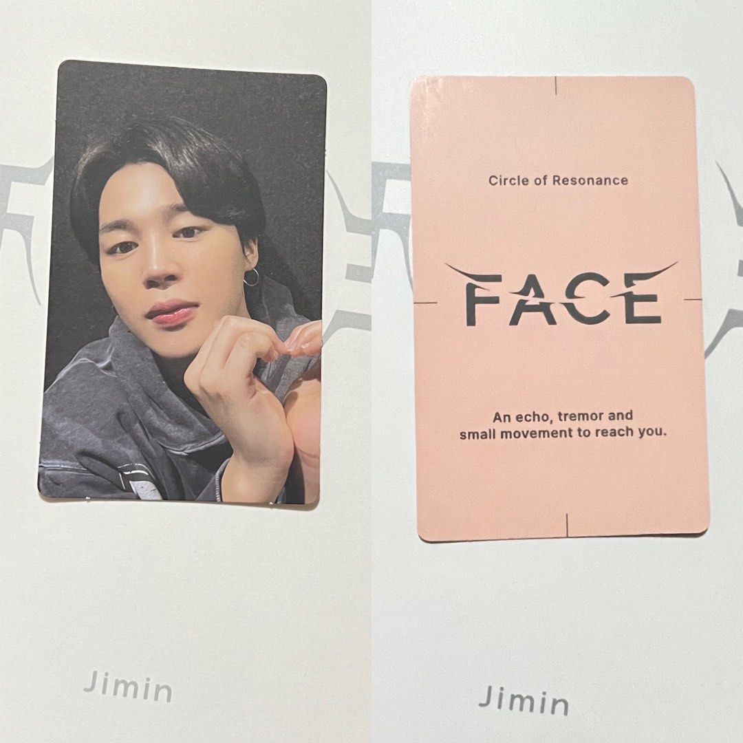 Jimin Face Album Random Photocard, Hobbies & Toys, Memorabilia