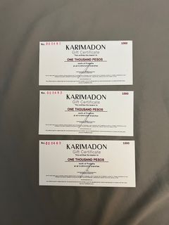 Karimadon Gift Certificate