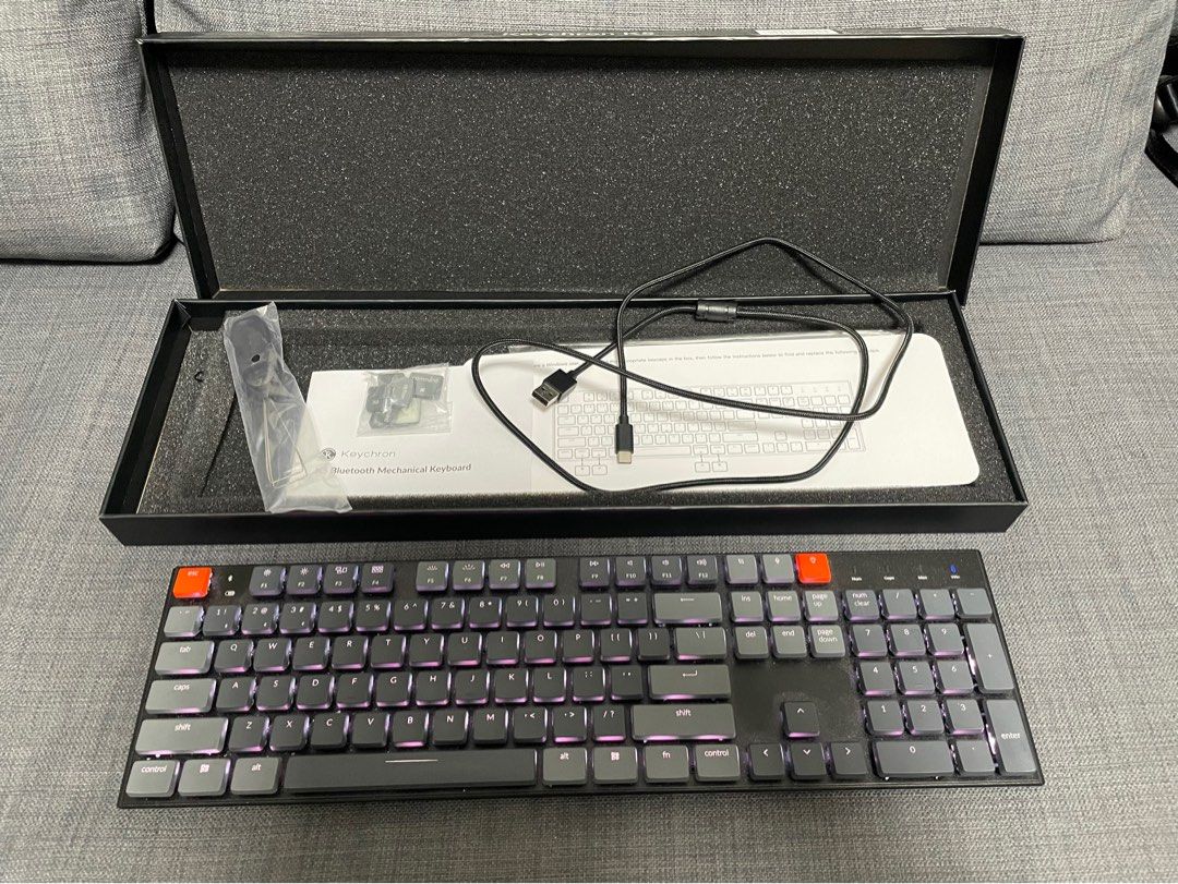 Keychron K5 Wireless Mechanical Keyboard 鍵盤茶軸104 key 二手齊件