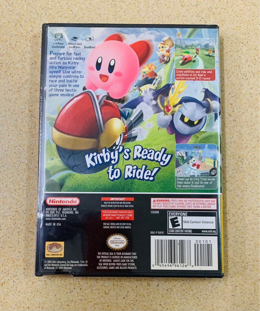 Kirby Air Ride Gamecube, Video Gaming, Video Games, Nintendo on Carousell
