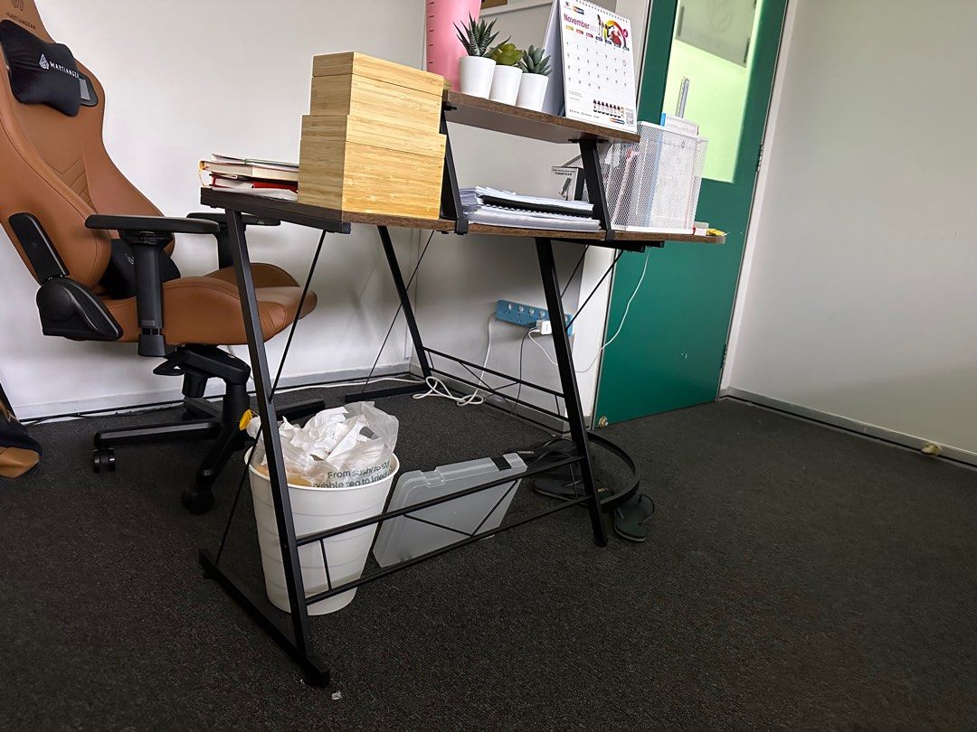 L Shaped office table, Furniture & Home Living, Furniture, Tables