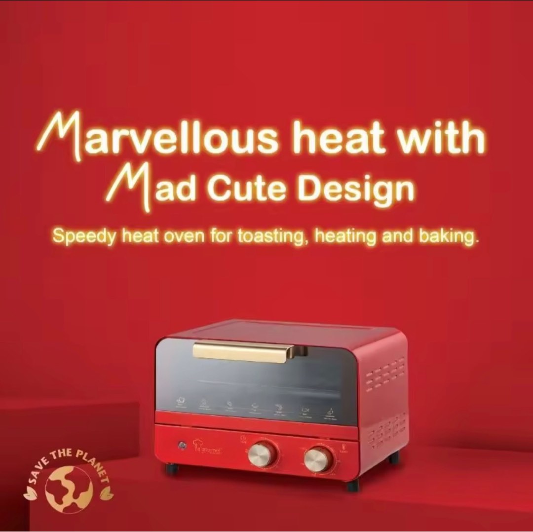 La Gourmet Healthy Electric Oven 12L Imperial Red, TV & Home Appliances