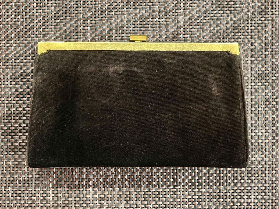 Lauren Ralph Lauren velvet purse with gold chain Luxury Bags