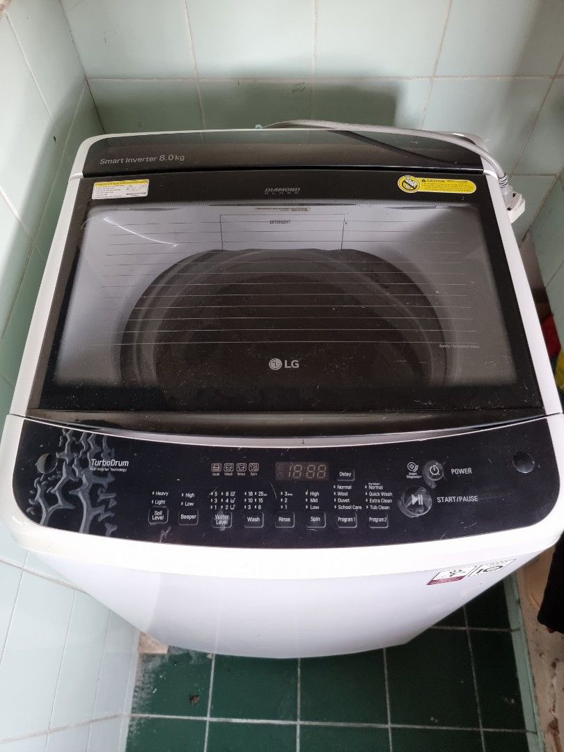 LG Top Load Smart Inverter 8kg, TV & Home Appliances, Washing Machines